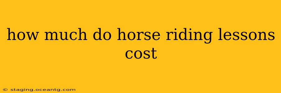 how much do horse riding lessons cost