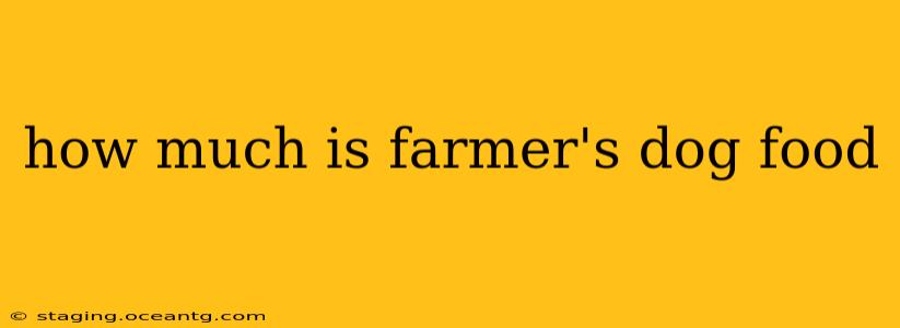 how much is farmer's dog food