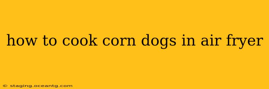 how to cook corn dogs in air fryer