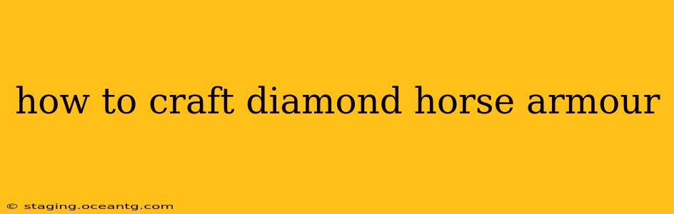 how to craft diamond horse armour
