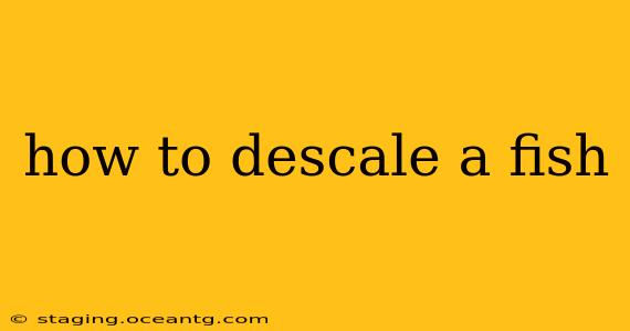 how to descale a fish