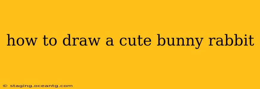 how to draw a cute bunny rabbit