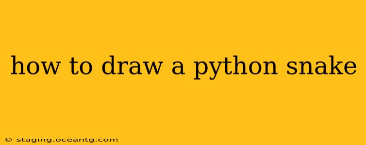 how to draw a python snake