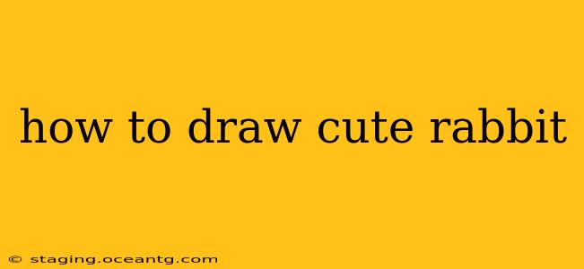 how to draw cute rabbit