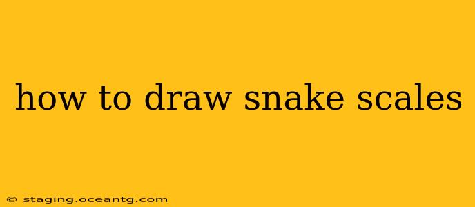 how to draw snake scales