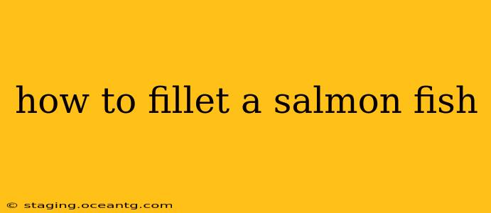 how to fillet a salmon fish