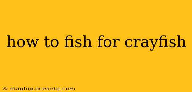 how to fish for crayfish