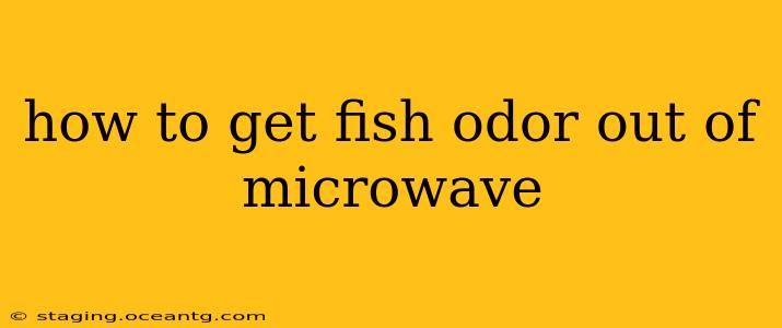 how to get fish odor out of microwave