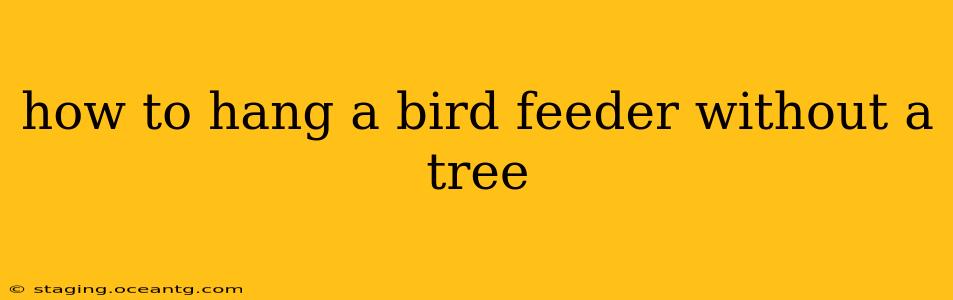 how to hang a bird feeder without a tree