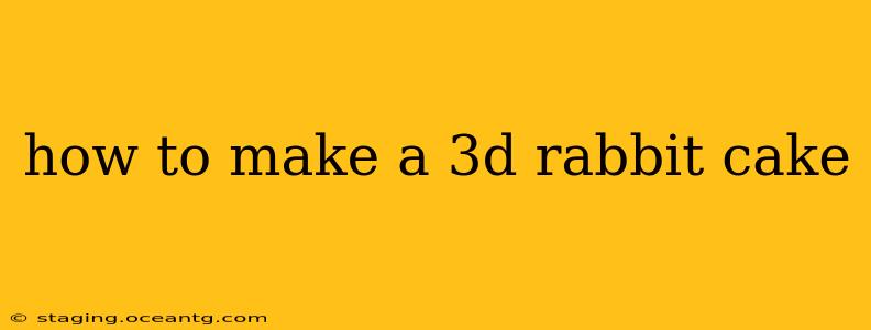 how to make a 3d rabbit cake