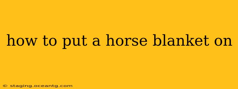 how to put a horse blanket on