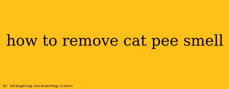 how to remove cat pee smell