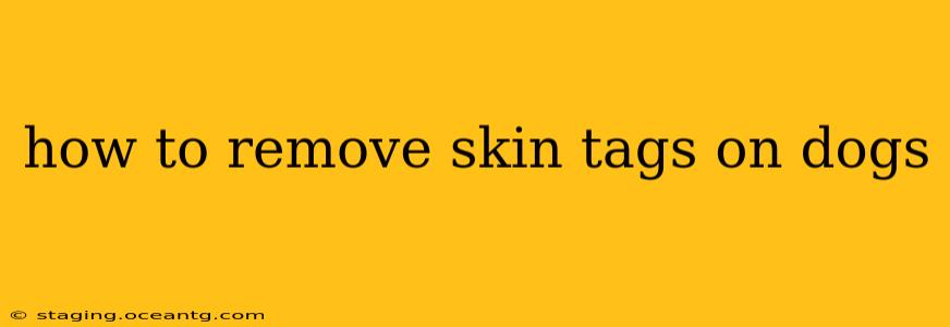 how to remove skin tags on dogs