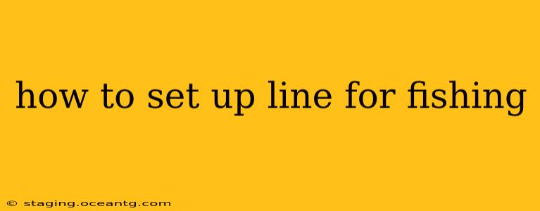 how to set up line for fishing