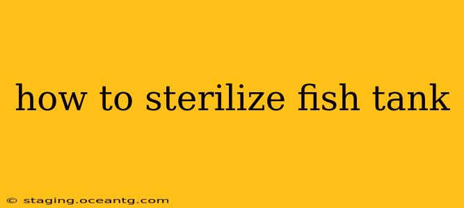 how to sterilize fish tank