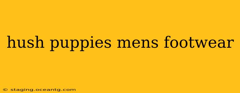 hush puppies mens footwear
