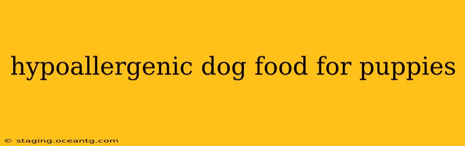 hypoallergenic dog food for puppies
