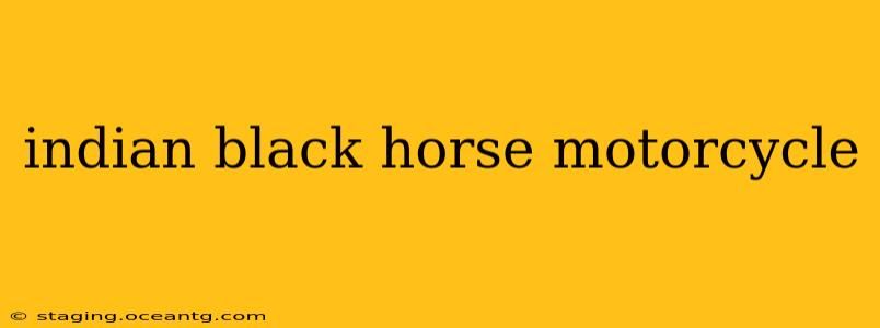 indian black horse motorcycle