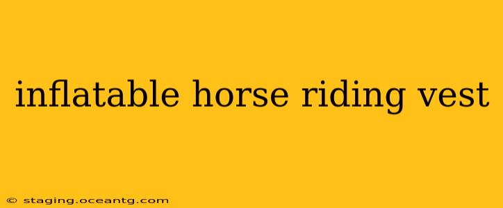 inflatable horse riding vest