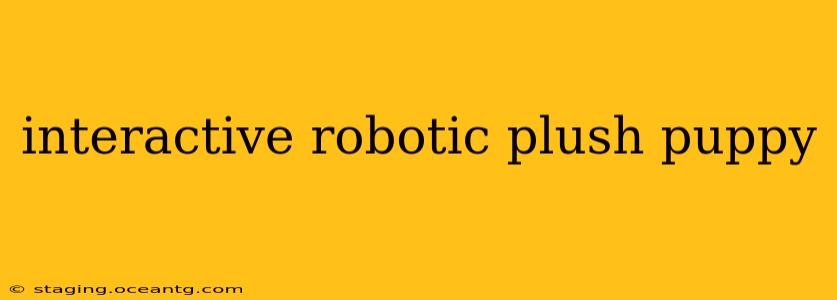 interactive robotic plush puppy