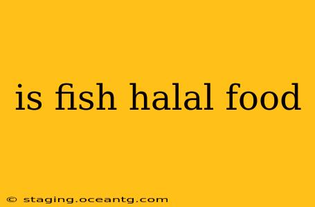 is fish halal food