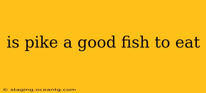 is pike a good fish to eat