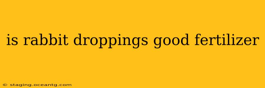 is rabbit droppings good fertilizer