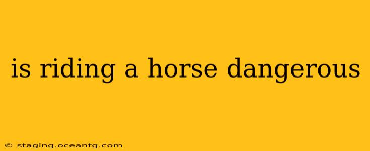 is riding a horse dangerous