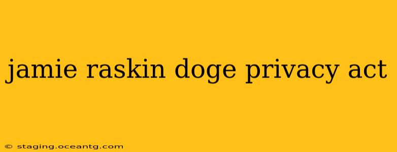 jamie raskin doge privacy act