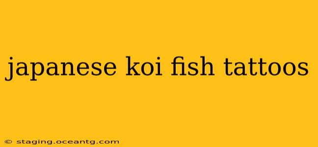 japanese koi fish tattoos