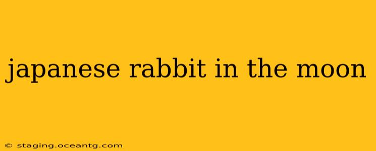 japanese rabbit in the moon