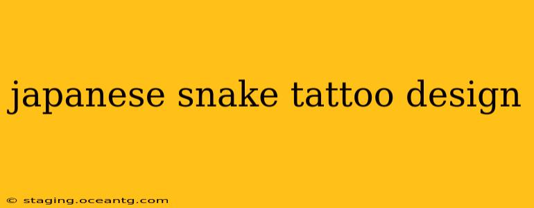 japanese snake tattoo design