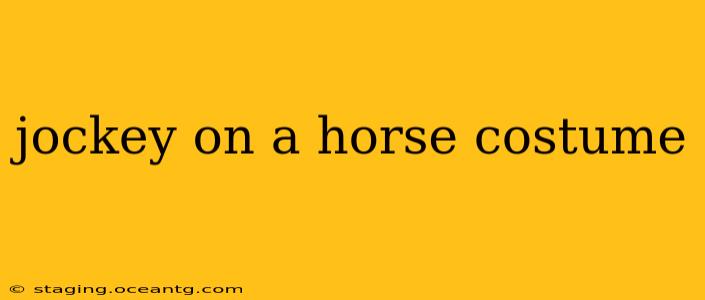 jockey on a horse costume