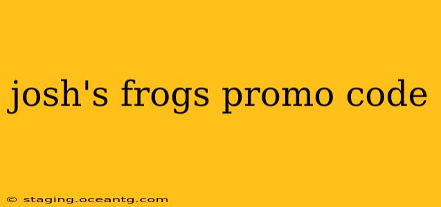 josh's frogs promo code