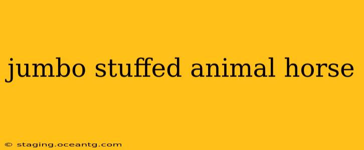 jumbo stuffed animal horse