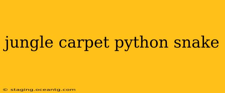 jungle carpet python snake