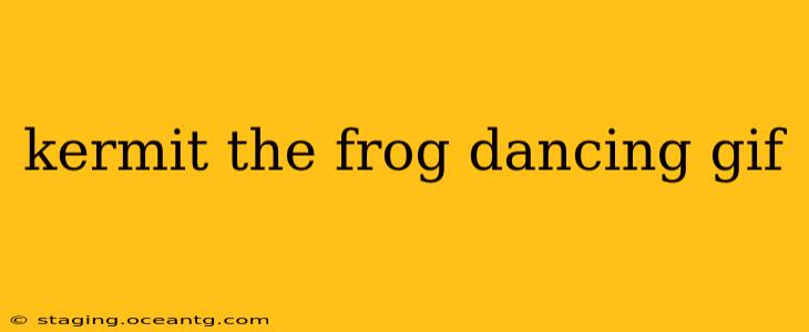 kermit the frog dancing gif