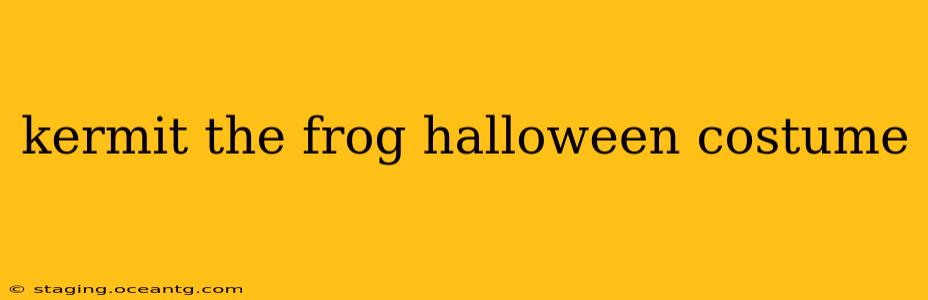 kermit the frog halloween costume