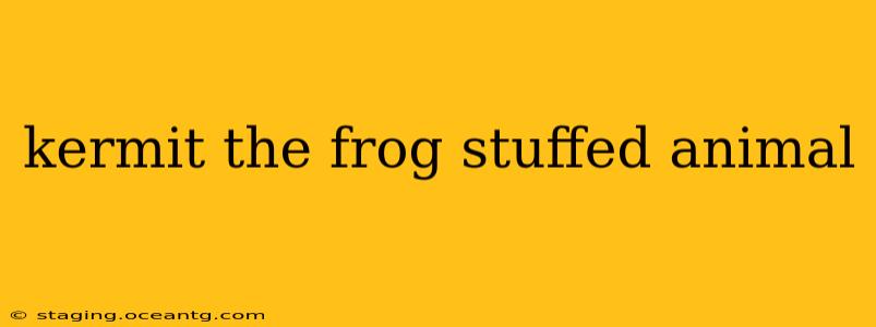 kermit the frog stuffed animal