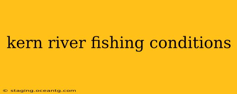 kern river fishing conditions
