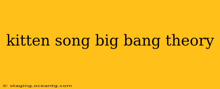 kitten song big bang theory