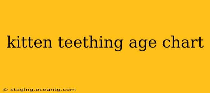 kitten teething age chart
