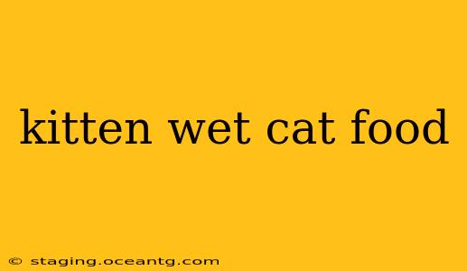 kitten wet cat food