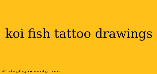 koi fish tattoo drawings