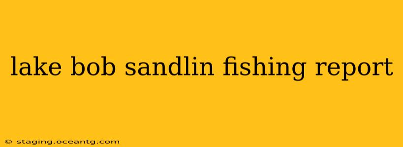 lake bob sandlin fishing report