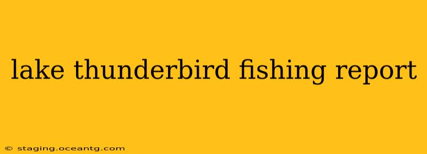 lake thunderbird fishing report