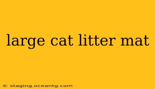 large cat litter mat