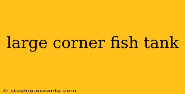 large corner fish tank
