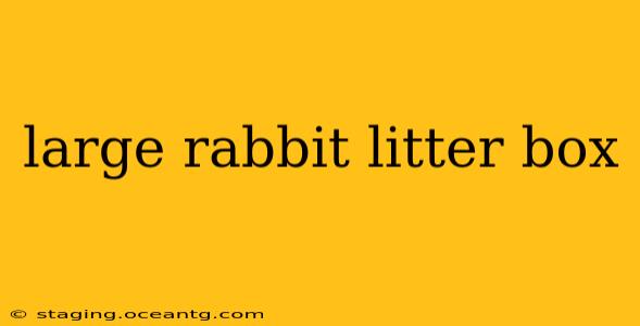 large rabbit litter box