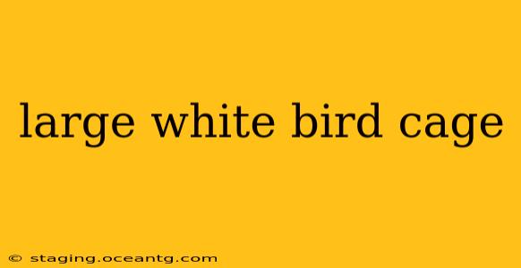 large white bird cage